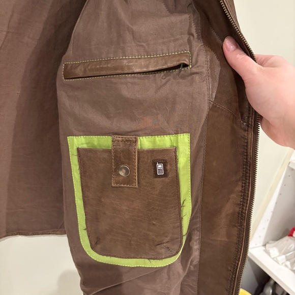 Danier Brown Leather Jacket 2XL - Picture 7 of 12